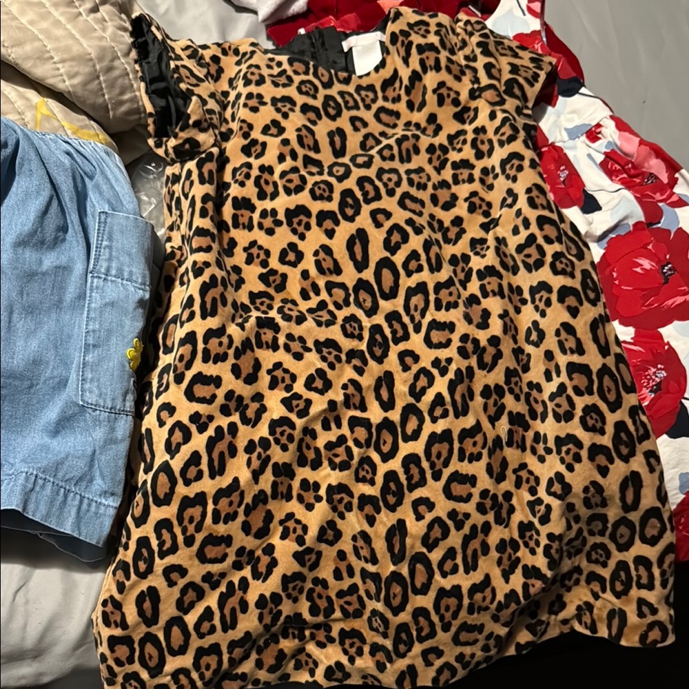Janie and Jack Leopard Print Dress no flaws